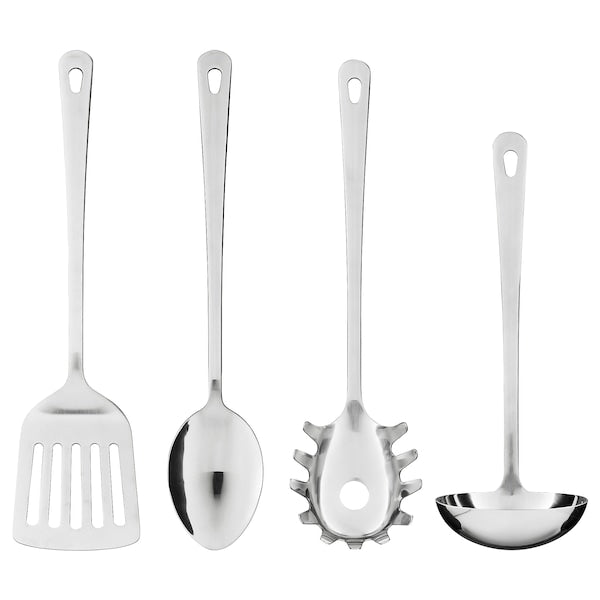 4-piece kitchen utensil set, stainless steel