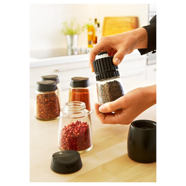 Spice mill, black, 12.5 cm (5 ")