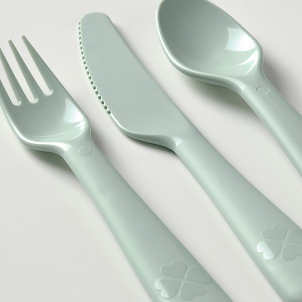 18-piece cutlery set, mixed colours