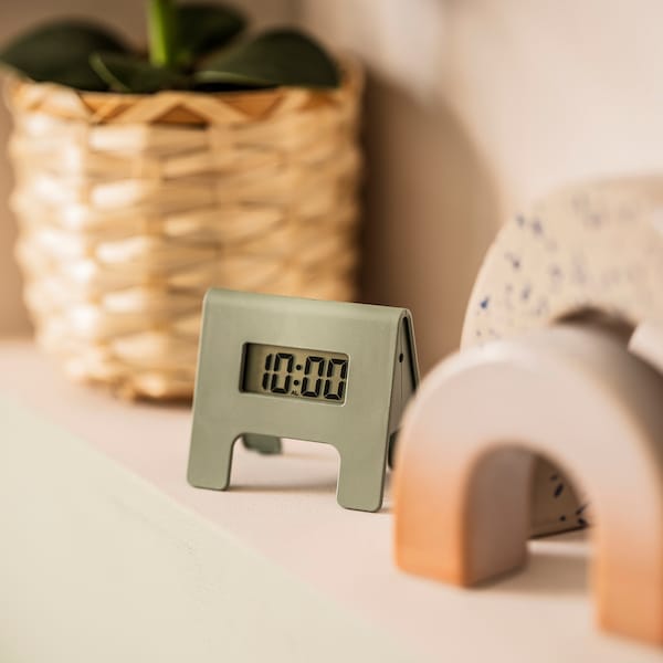 Travel Friendly small Alarm clock, green, 4x6 cm (1 ½x2 ¼ ")