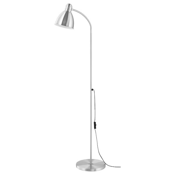 Floor/reading lamp, aluminium