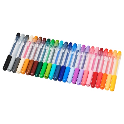 Felt-tip pen, mixed colours, 24 pack