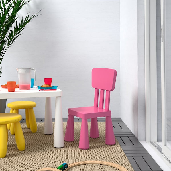 Children's chair, in/outdoor/pink