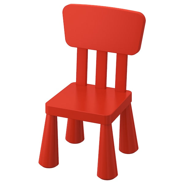 Children's chair, in/outdoor/red