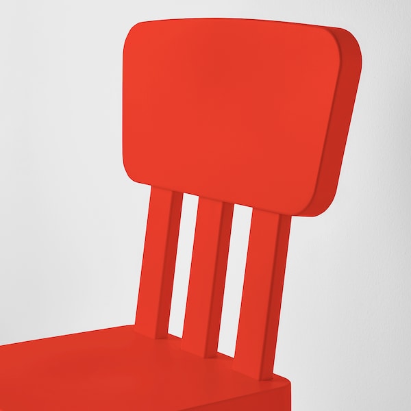 Children's chair, in/outdoor/red