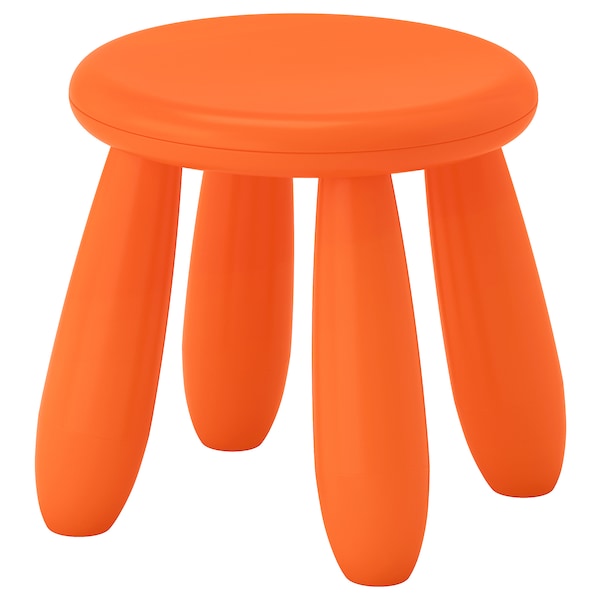 Children's stool, in/outdoor/orange