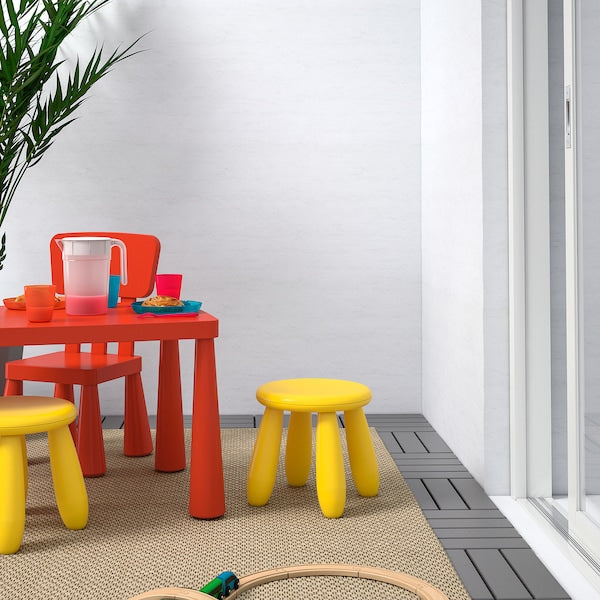 Children's stool, in/outdoor/yellow