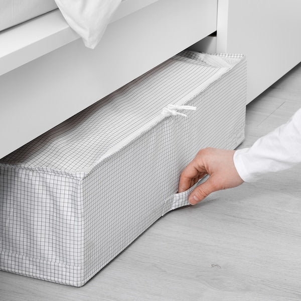 Storage case, white/grey, 71x51x18 cm (28x20x7 ")