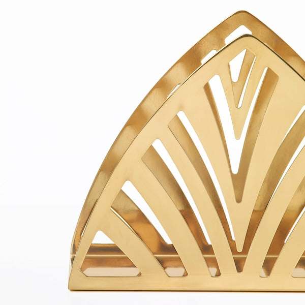 Napkin holder, brass-colour