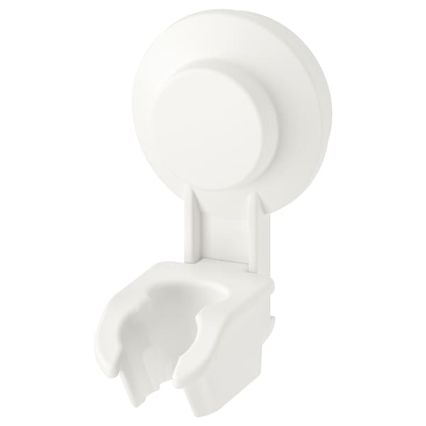 Hand shower park bracket w suc cup, white