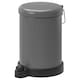 Waste bin, grey, 4 l (1 gallon)