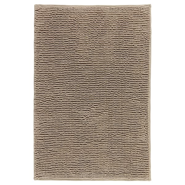 Bath mat, beige, 40x60 cm (16x24 ")