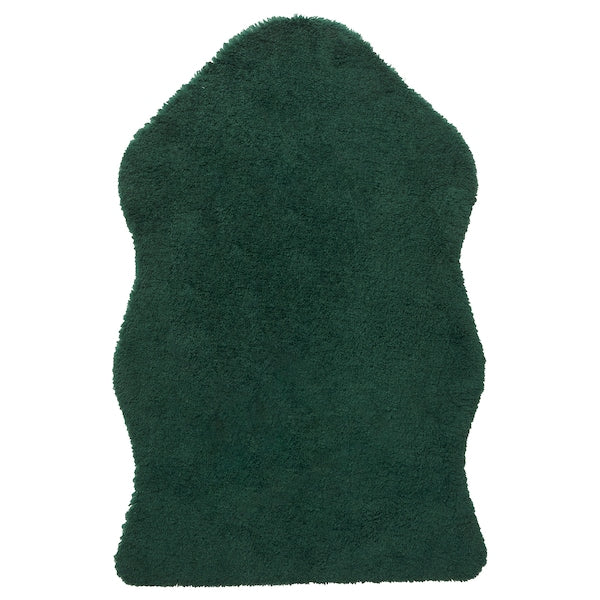 Rug, green, 55x85 cm (1 ' 10 "x2 ' 9 ")