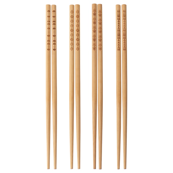 Chopsticks 4 pairs, bamboo