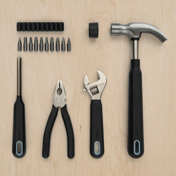 15-piece tool set for all DIY needs