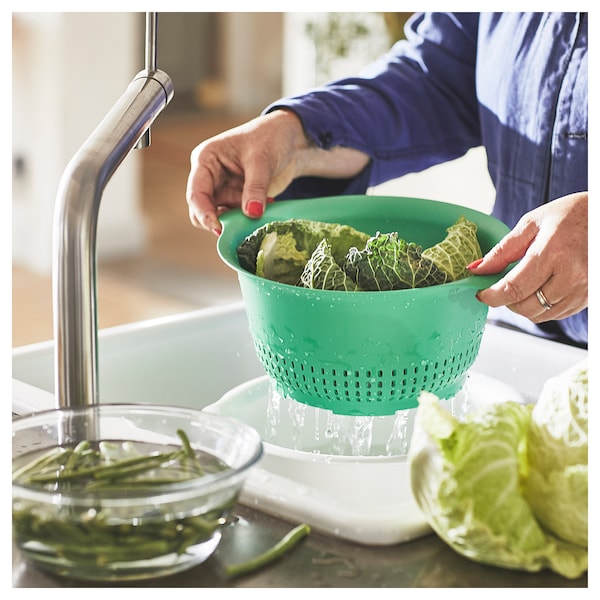 Colander, bright green, 24 cm (9 ½ ")