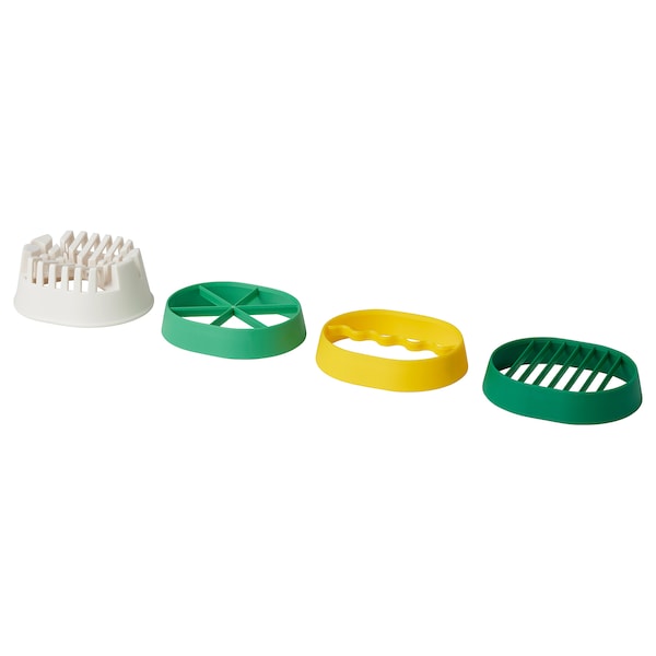 Egg slicer, set of 4, mixed colours