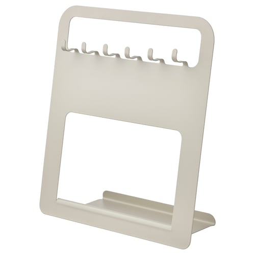 Holder for kitchen utensils, light grey/beige, 28x10 cm (11x4 ")