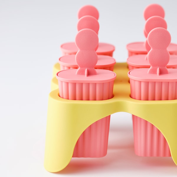 Ice lolly maker, pink/yellow