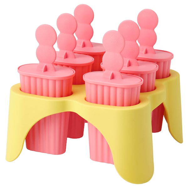 Ice lolly maker, pink/yellow