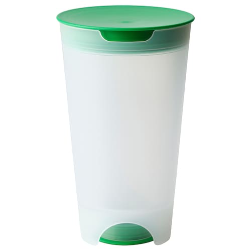 Salad shaker with strainer, bright green/transparent, 1.4 l (47 oz)