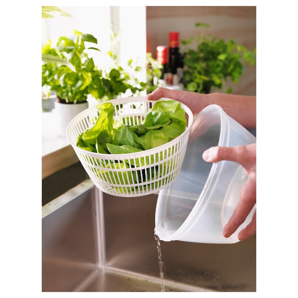 Salad spinner, white