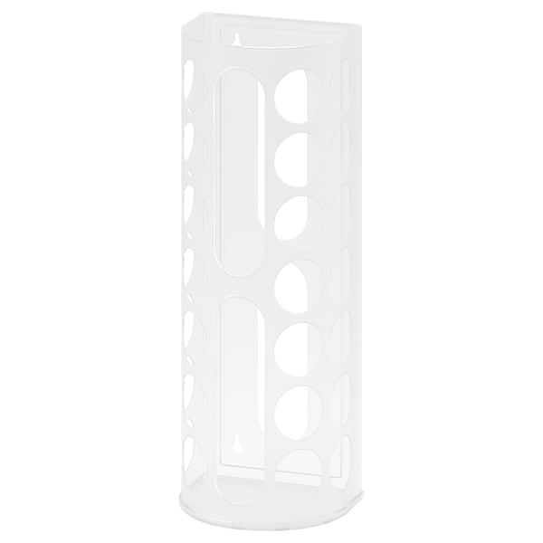 Plastic bag dispenser, white