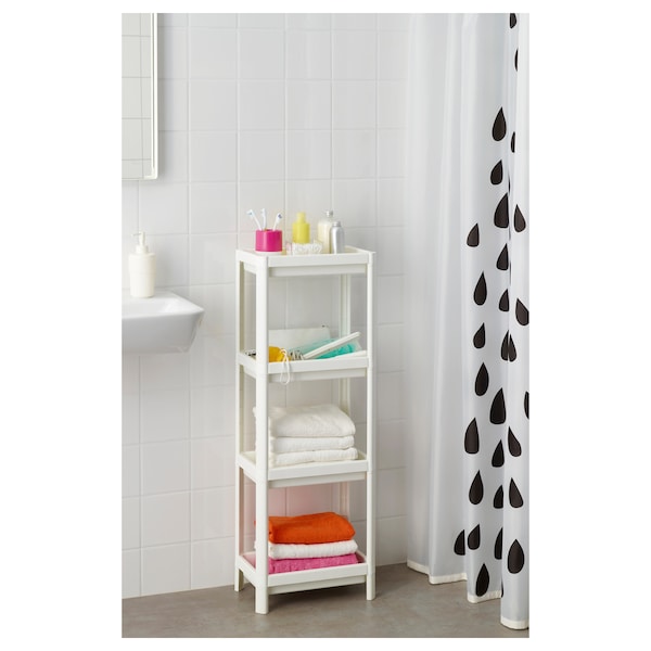 Shelf unit, white, 37x23x101 cm (14 1/2x9 1/8x39 5/8 ")